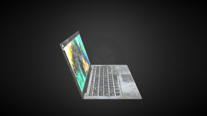 The Division Fan Art - Broken Laptop 3D Model