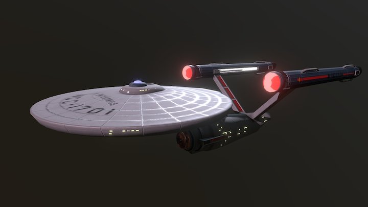 Star Trek USS Enterprise NCC 1701 3D Model