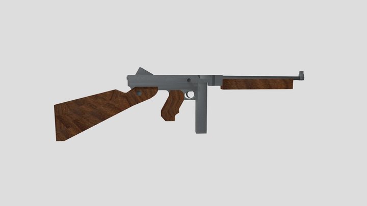 Thompson M1A1 (Project War Stories Asset) 3D Model
