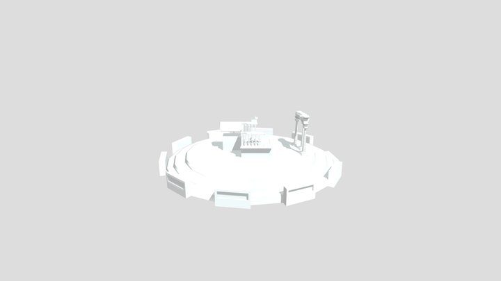 Greek Shrine 3D Model
