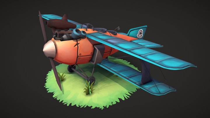 Stylized Airplane 3D Model