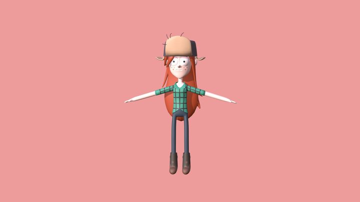 Wendy from Gravity Falls – Kostenloses 3D-Modell STL