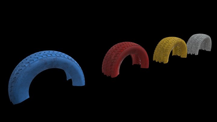 Tires colorful-2 MB – Gratis 3D-model STL
