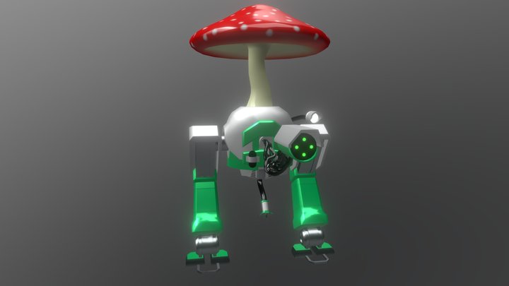 Mushroom-Bot 3D Model