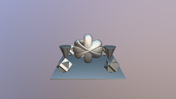Primitives Abstract Art Park 3D Model