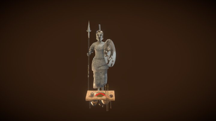 Makeshift Spartan Athena Ritual 3D Model