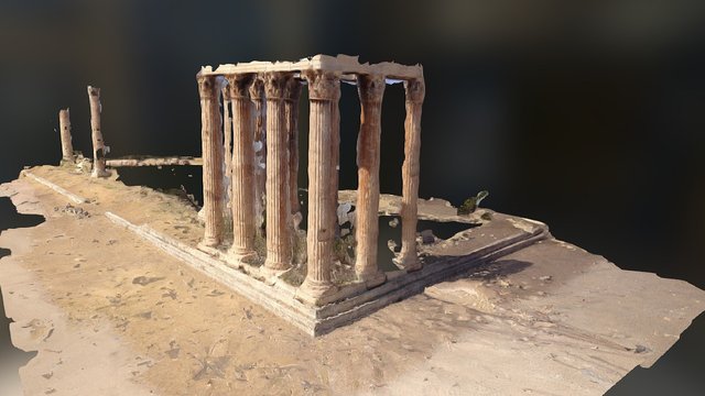 Temple of Zeus, Athens 3D Model