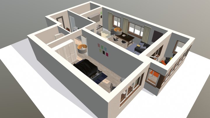 Apartmentwalls WEB AR 3D Model