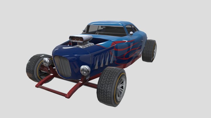 hot rod (burnout revenge sd) – Modello 3D gratuito STL