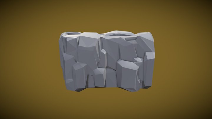 Wall Rock 3D Model