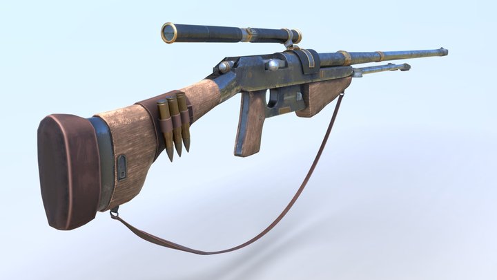 Percival's "Bad News" Rifle – Modello 3D gratuito STL