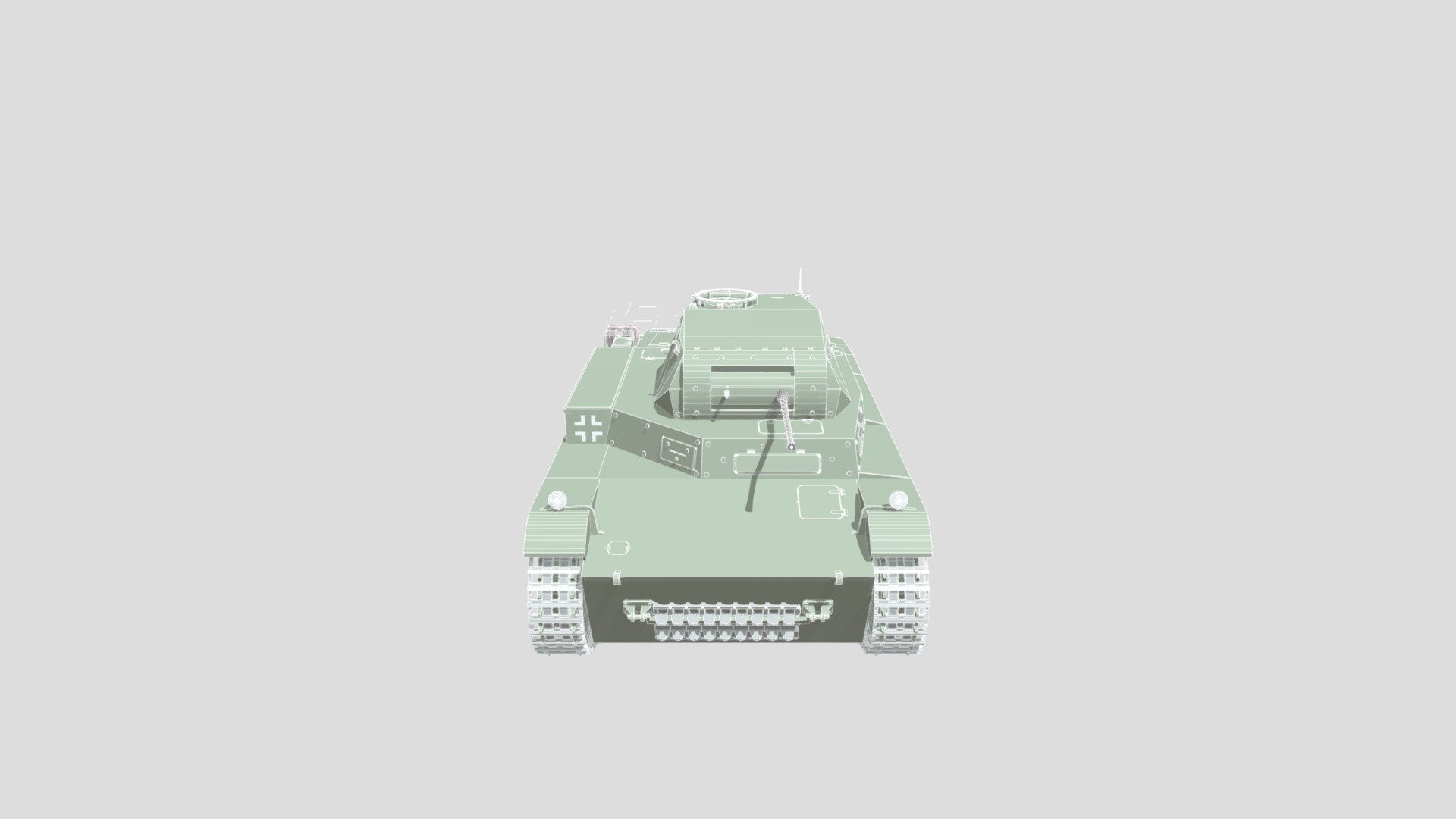 Tank Panzer II Download Free 3D model by mudroljub [84658db] Sketchfab