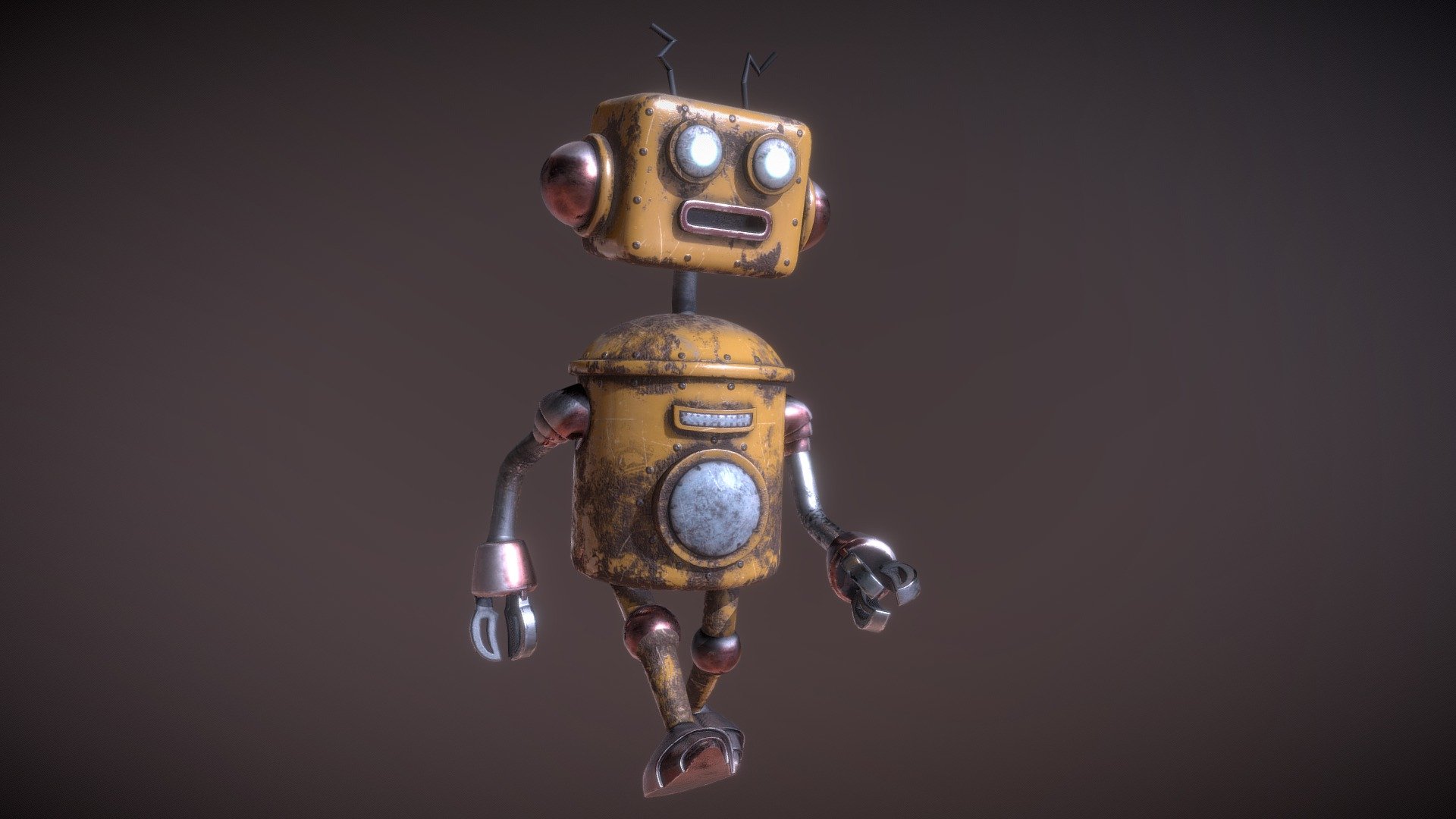 Cute Robot 4 - Buy Royalty Free 3D model by Marcelo Barrio ...