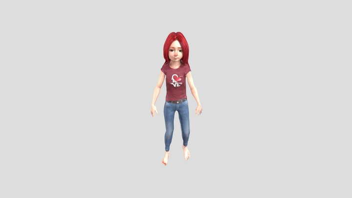 Young Danesmee Romanova_1025051803_texture_fbx 3D Model