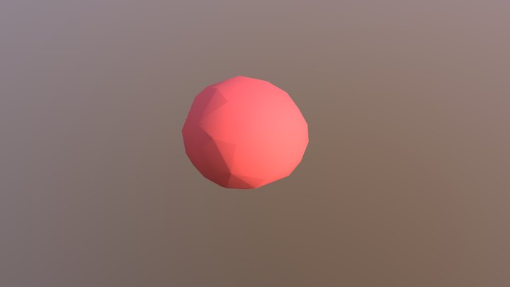 Red Jellybean (Low) 3D Model