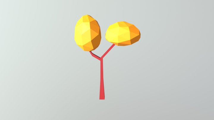 Free Lowpoly Tree ver.2 3D Model