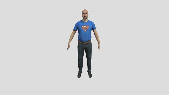 JN moi superman 3D Model