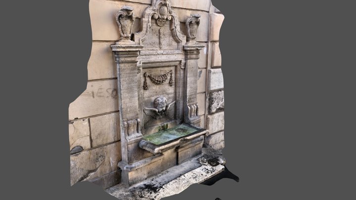 Fontana Paolina Roma 3D Model