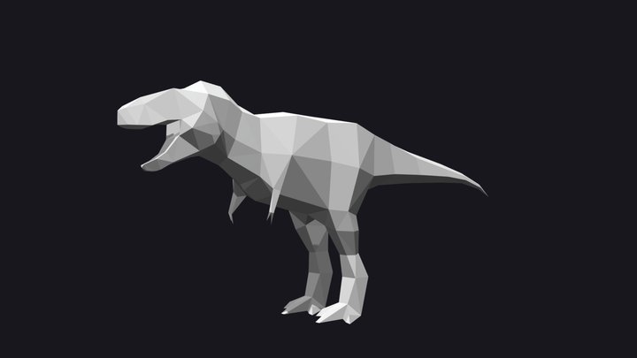Low Poly T.Rex 3D Model