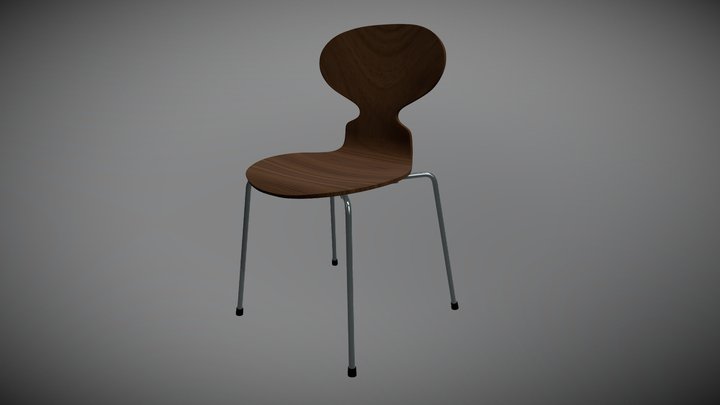 Cadeira Ant Chair Arne Jacobsen 3D Model