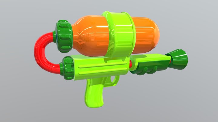 Splattershot Splatoon Gun 3D Model