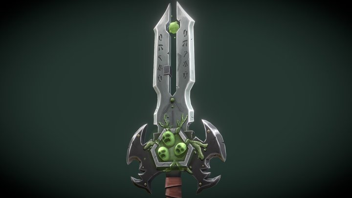 Soul Keeper's Blade -WoW Stylized Weapon- 3D Model