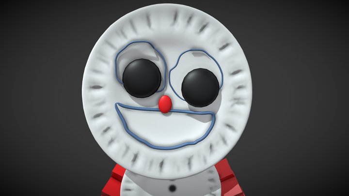 Paper Buddy Funko pop! Custom 3D Model