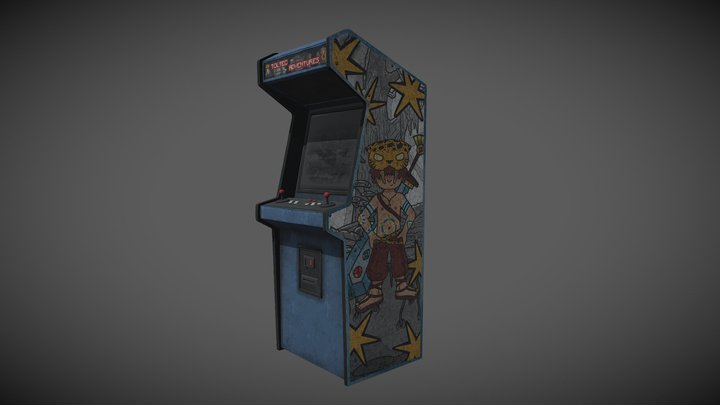 Old Arcade Machine 3D Model