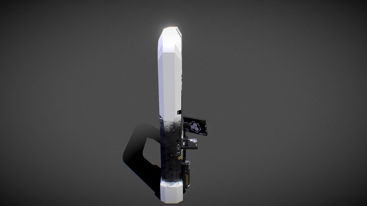 Sci-Fi Gate 3D Model