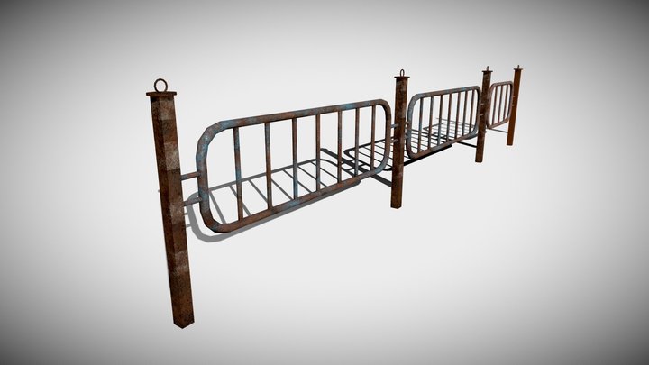 Rusty Fence 3D Model