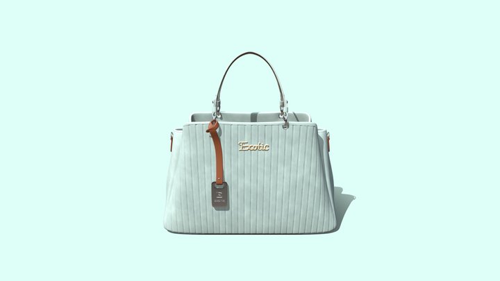 Exotic Leather Bag 3D Model