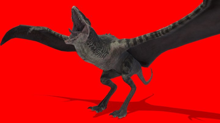 Animated Mutadon 3D Model