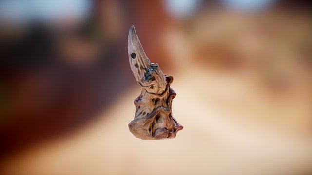 Minotuar Horn 3D Model