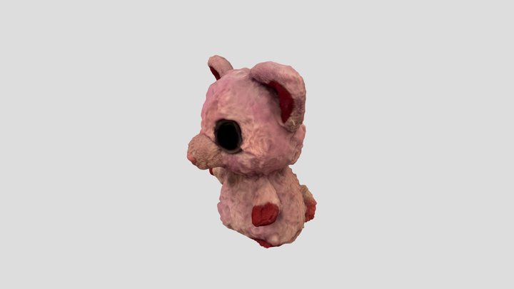 Pink raccoon 3D Model