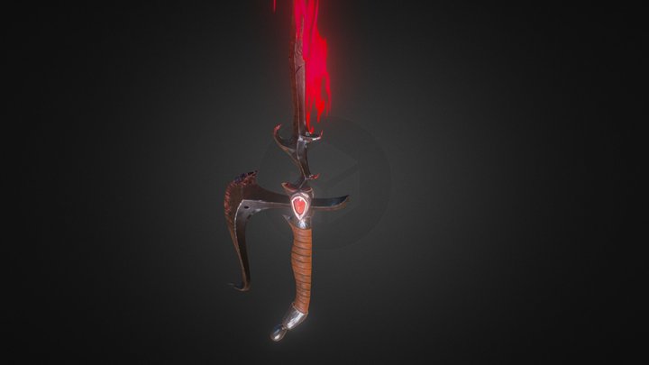 Bloodthirsty Sword 3D Model