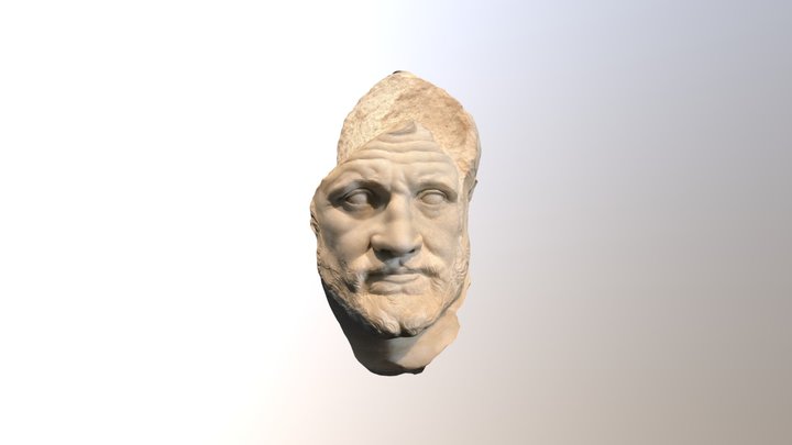 Head of a Man - Greek Statue 3D Model