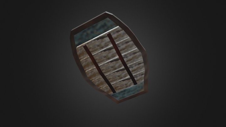 Low Poly Shield 3D Model