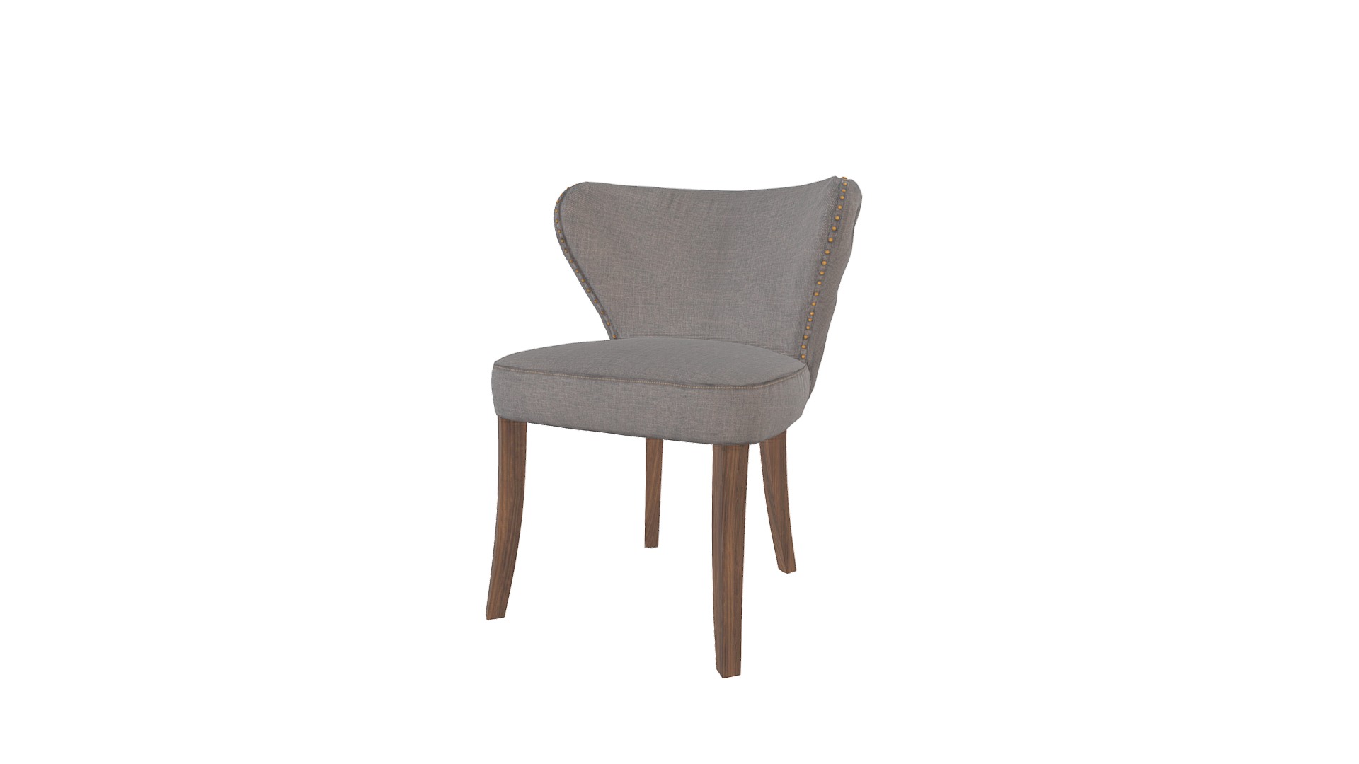 3D model Side Chair - This is a 3D model of the Side Chair. The 3D model is about a chair with a cushion.