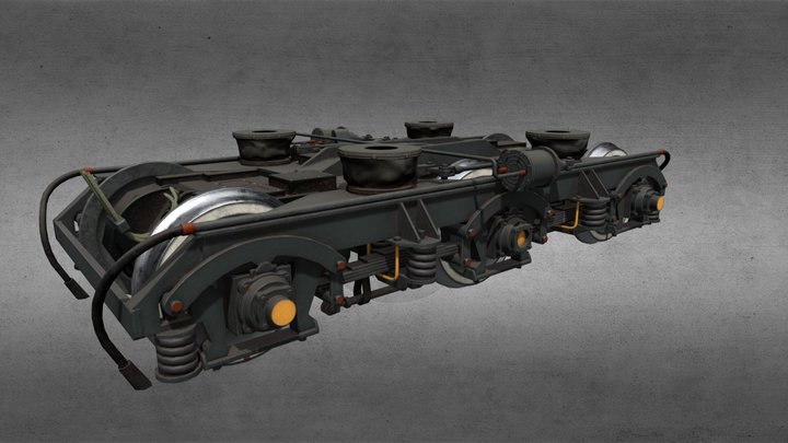 Bogey Locomotive TEM2 3D Model