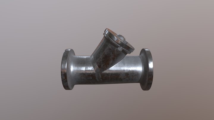 Ball Check Valve 3D Model