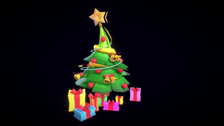 Cute Christmas Tree 3D Model