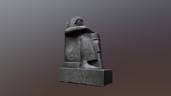 A-statue-of-roy-high-priest-of-amun 3D Model