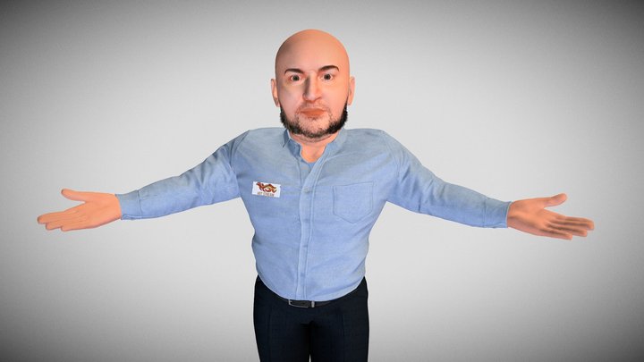 Serg - russian motion designer 3D Model
