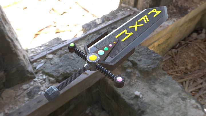 Magic Mage Sword 3D Model