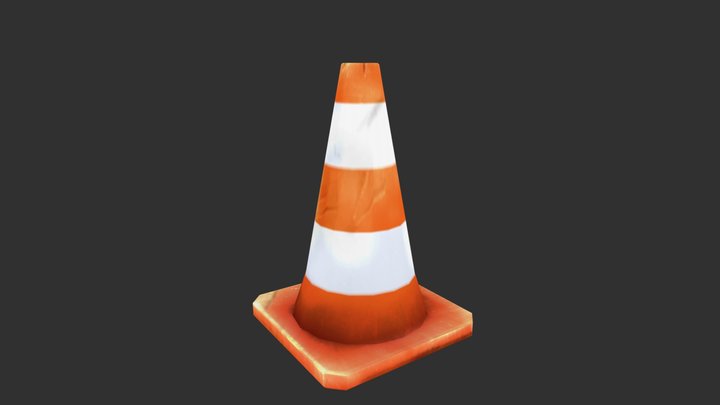 Traffic Cone 3D Model