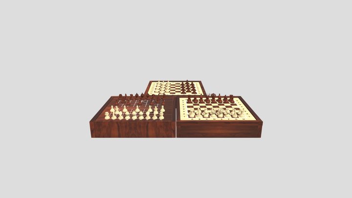 3-in-1 Board Games (Chess-Checkers-Xiangqi)