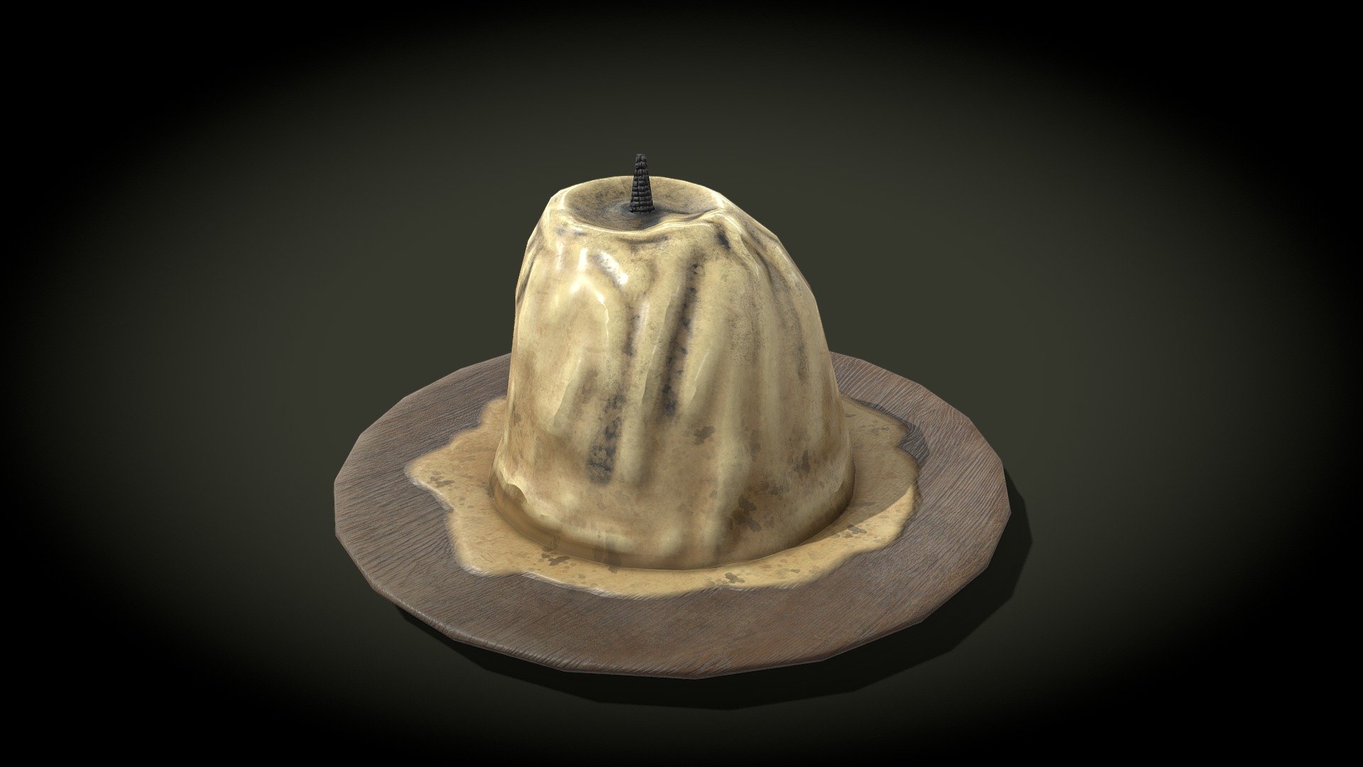 Melted Old Candle