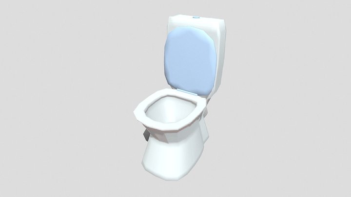 Toilet low poly 3D Model