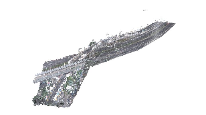 Scan to BIM Toll Road 3D Model