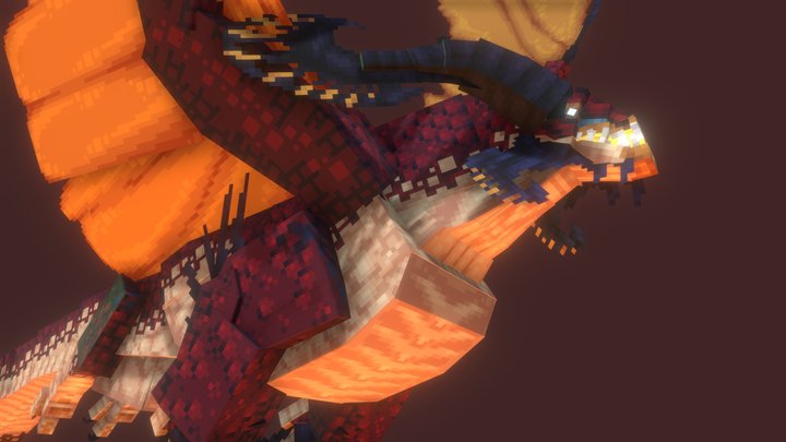 Brute Fire Dragon 3D Model